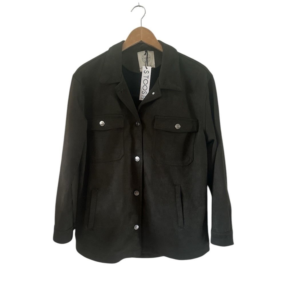 NWT Stoosh Forest Green Shirt Jacket sz M